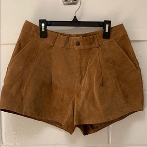 As seen on Sincerely Jules, F21 leather shorts